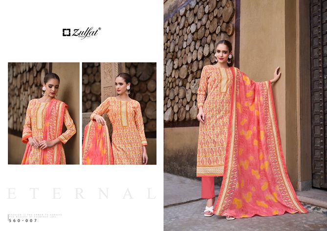 Zohra Vol 3 By Zulfat Cotton Printed Designer Dress Material Wholesale Shop In Surat
